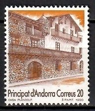 Znaczek Andora (hiszpańska) 1990 Mi 217 Czyste **