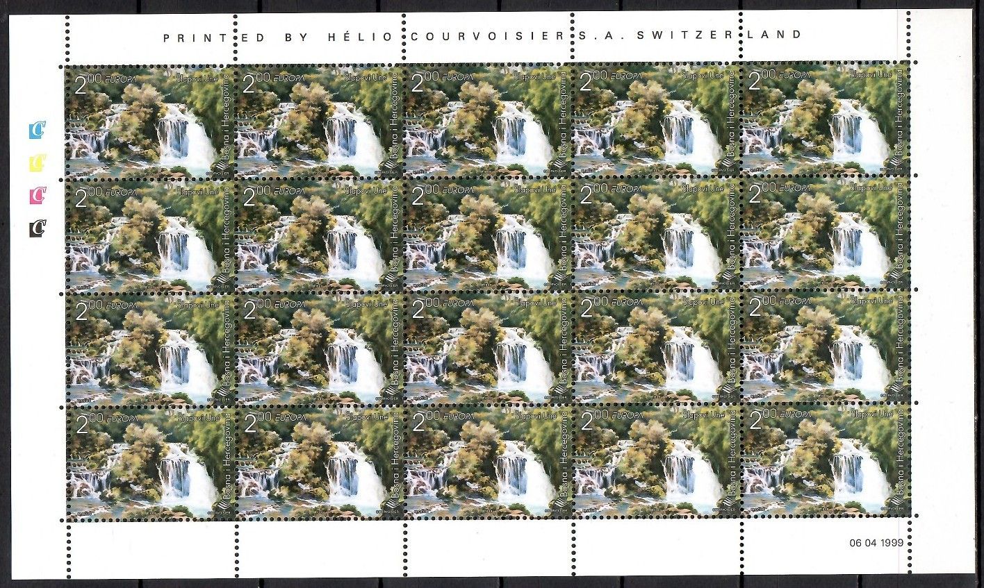 Znaczek Bośnia i Hercegowina 1999 Mi ark 165 Czyste **