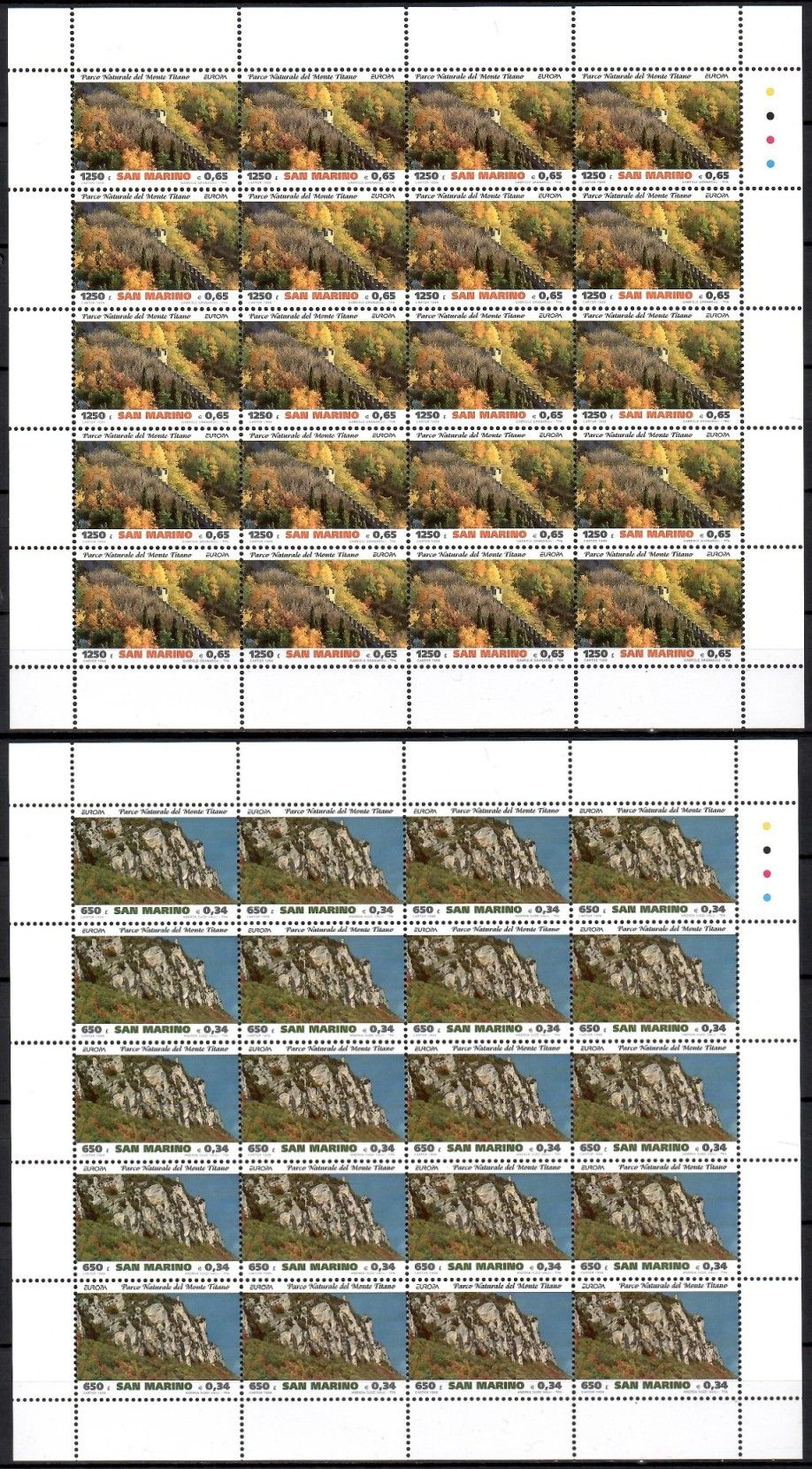 Znaczek San Marino 1999 Mi ark 1832-1833 Czyste **