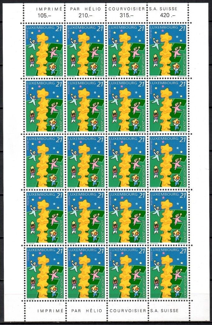 Znaczek Luksemburg 2000 Mi ark 1506 Czyste **