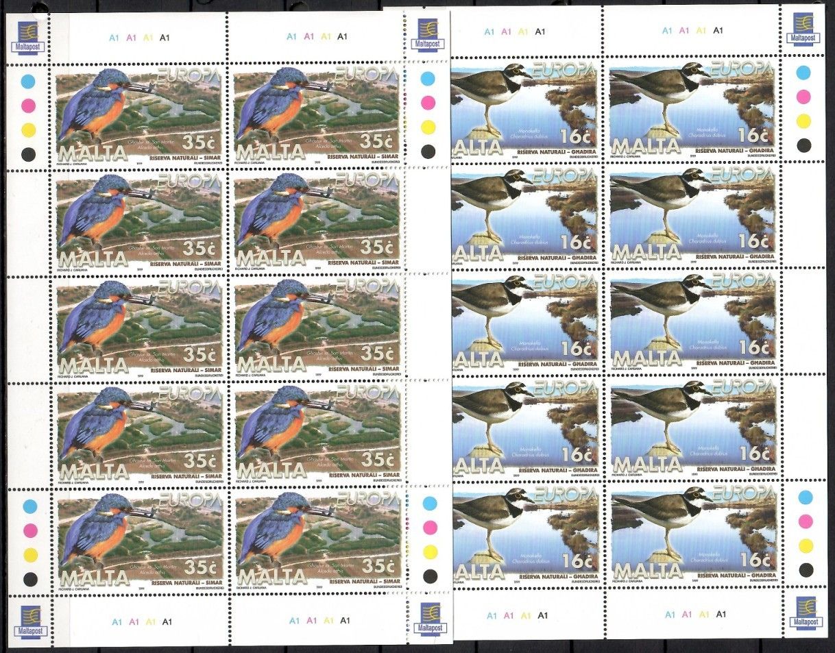 Znaczek Malta 1999 Mi ark 1065-1066 Czyste **