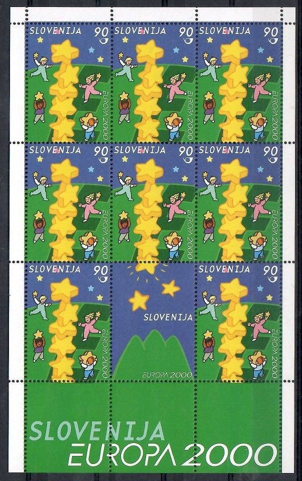 Znaczek Słowenia 2000 Mi ark 310 Czyste **