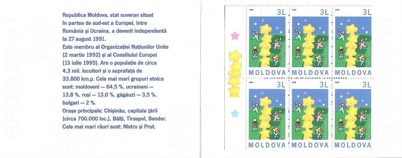 Znaczek Mołdawia 2000 Mi mh O-3 Czyste **