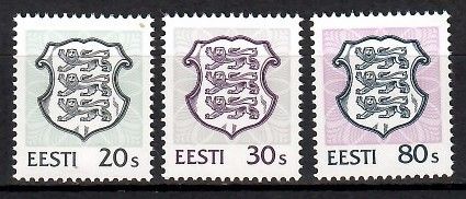 Znaczek Estonia 1995 Mi 266-268 Czyste **
