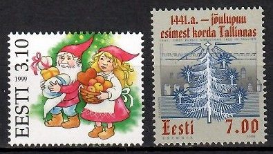 Znaczek Estonia 1999 Mi 359-360 Czyste **