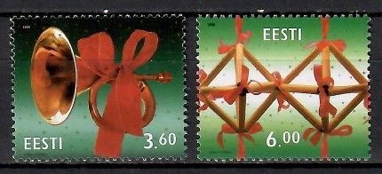 Znaczek Estonia 2000 Mi 388-389 Czyste **