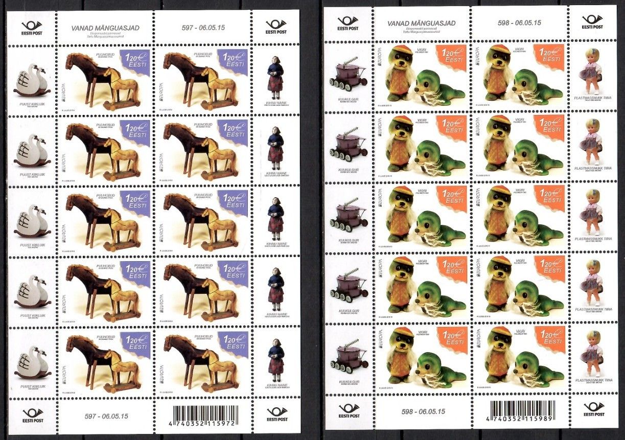 Znaczek Estonia 2015 Mi ark 822-823 Czyste **