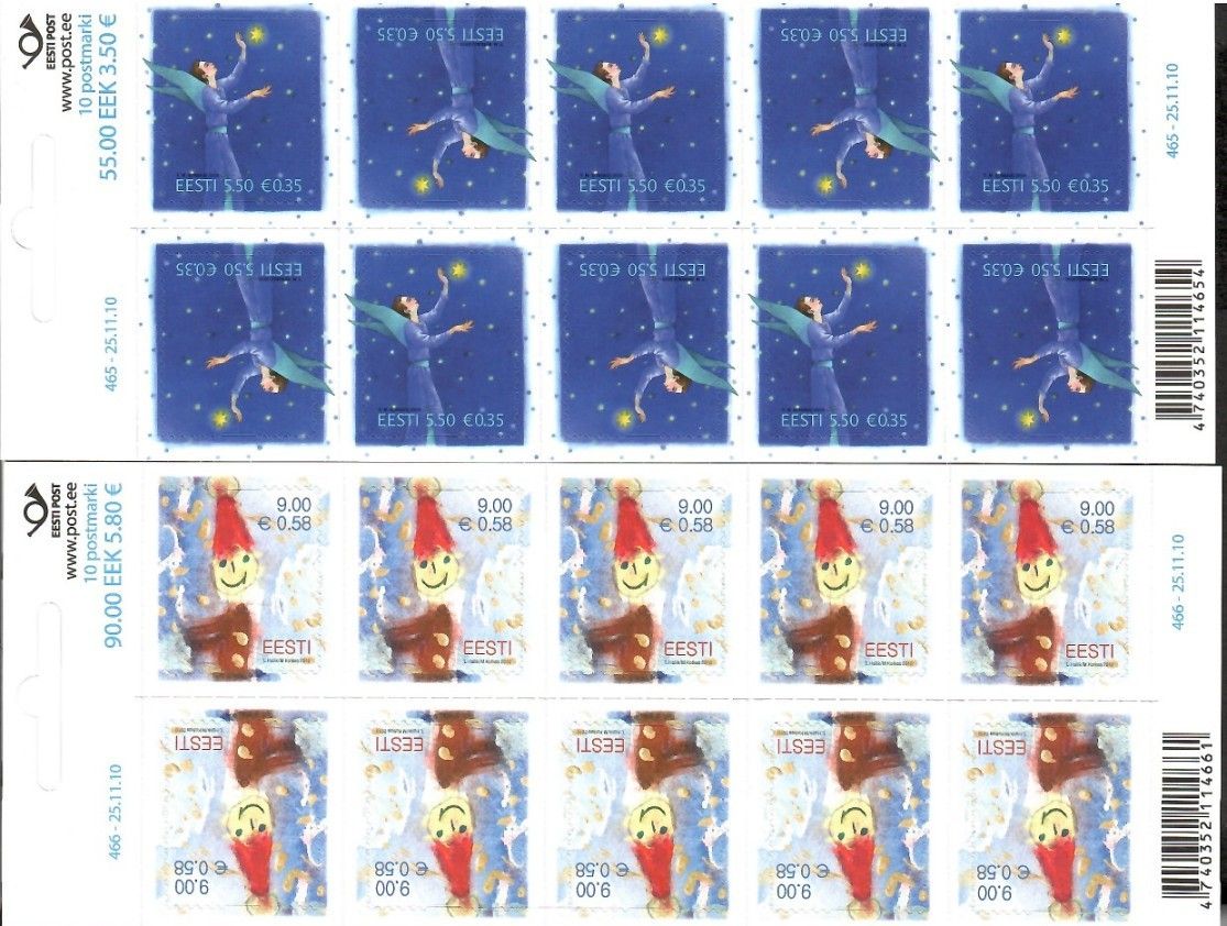 Znaczek Estonia 2010 Mi fol 679-680 Czyste **