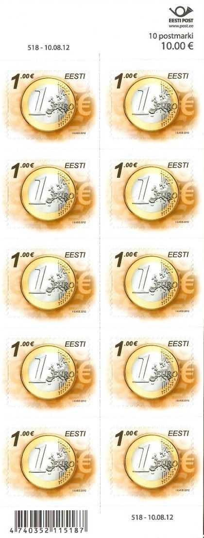 Znaczek Estonia 2012 Mi fol 738 Czyste **