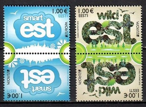 Znaczek Estonia 2012 Mi 733-734 Czyste **