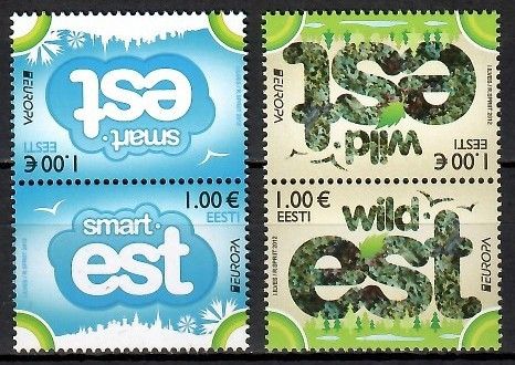 Znaczek Estonia 2012 Mi 733-734 Czyste **