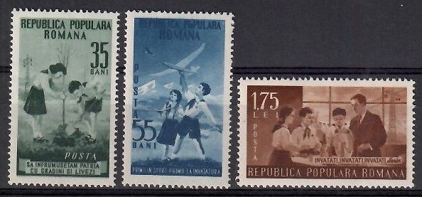 Znaczek Rumunia 1953 Mi 1425-1427 Czyste **
