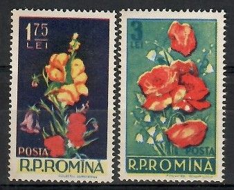 Znaczek Rumunia 1956 Mi 1591-1592 Czyste **