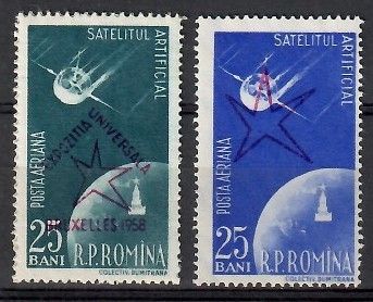 Znaczek Rumunia 1958 Mi 1717II-1718III Czyste **