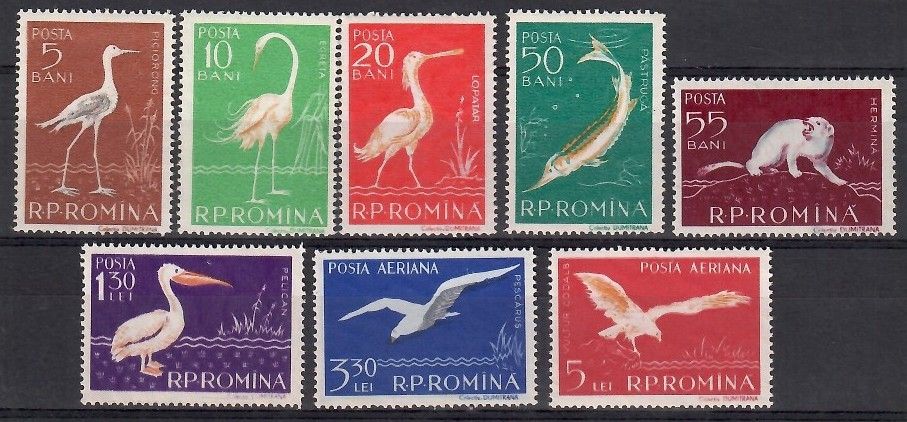Znaczek Rumunia 1957 Mi 1686-1693 Czyste **