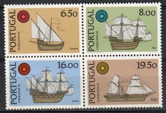 Znaczek Portugalia 1980 Mi 1504-1507x Czyste **