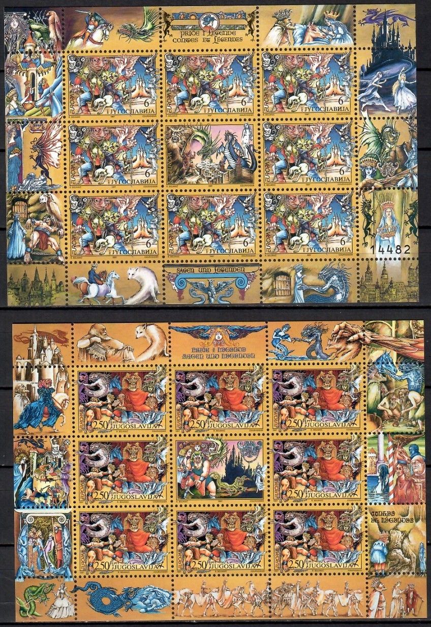 Znaczek Jugosławia 1997 Mi ark 2821-2822 Czyste **