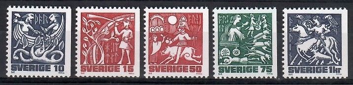 Znaczek Szwecja 1981 Mi 1135-1139Dr Czyste **