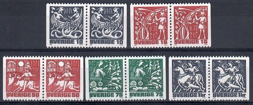 Znaczek Szwecja 1981 Mi 1135-1139Dl,Dr Czyste **