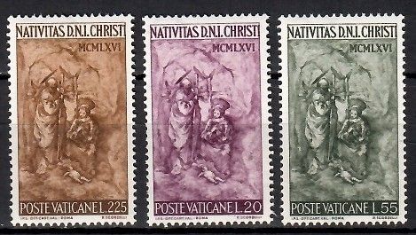 Znaczek Watykan 1966 Mi 514-516 Czyste **