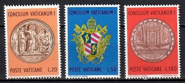 Znaczek Watykan 1970 Mi 561-563 Czyste **