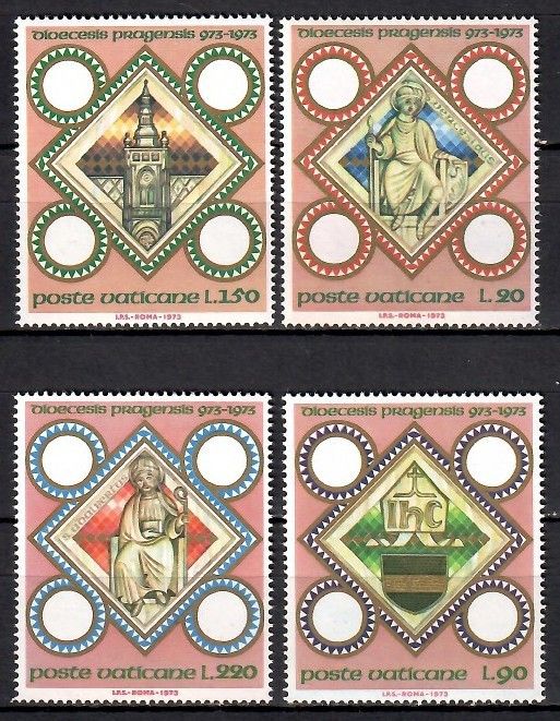 Znaczek Watykan 1973 Mi 625-628 Czyste **