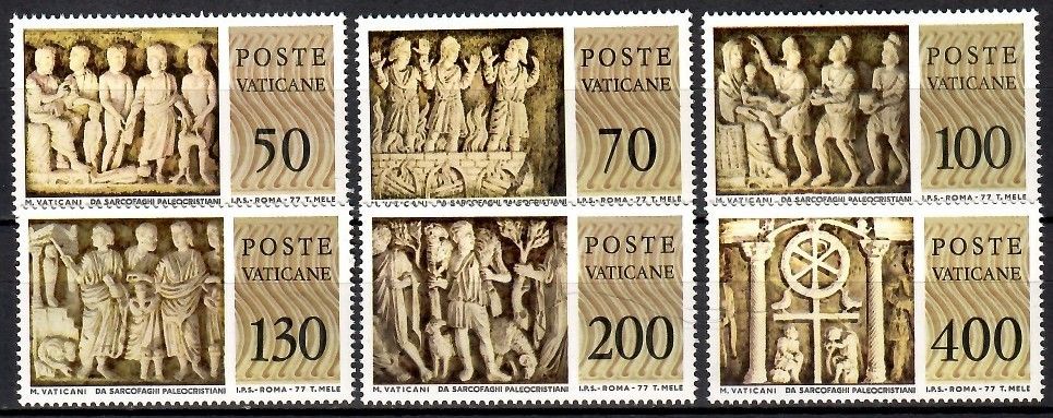 Znaczek Watykan 1977 Mi 711-716 Czyste **