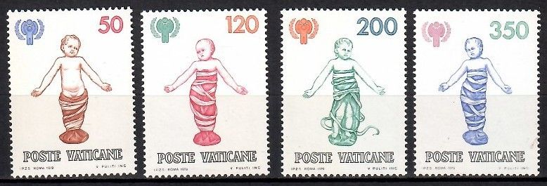 Znaczek Watykan 1979 Mi 755-758 Czyste **