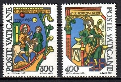 Znaczek Watykan 1980 Mi 777-778 Czyste **