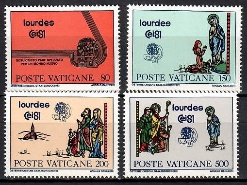 Znaczek Watykan 1981 Mi 785-788 Czyste **