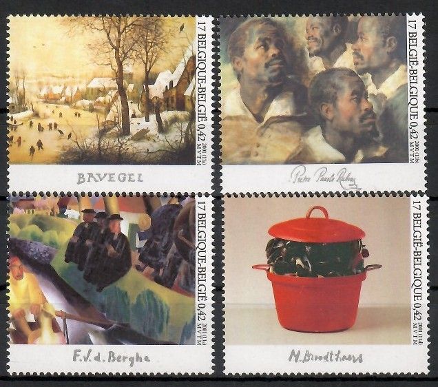 Znaczek Belgia 2001 Mi 3054-3057 Czyste **