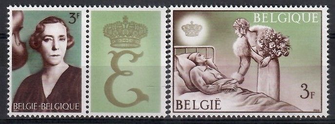 Znaczek Belgia 1966 Mi zf 1423-1424 Czyste **