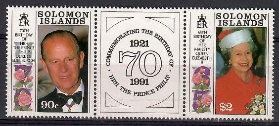 Znaczek Wyspy Salomona 1991 Mi 748-749 Czyste **