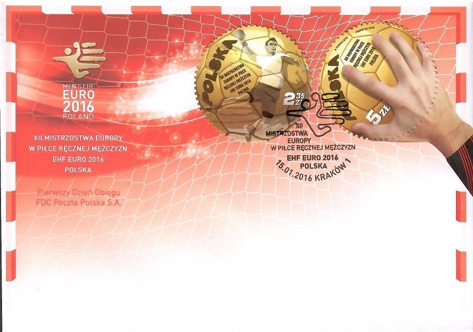 Znaczek Polska 2016 Mi 4813-4814 Fi 4663-4664 FDC
