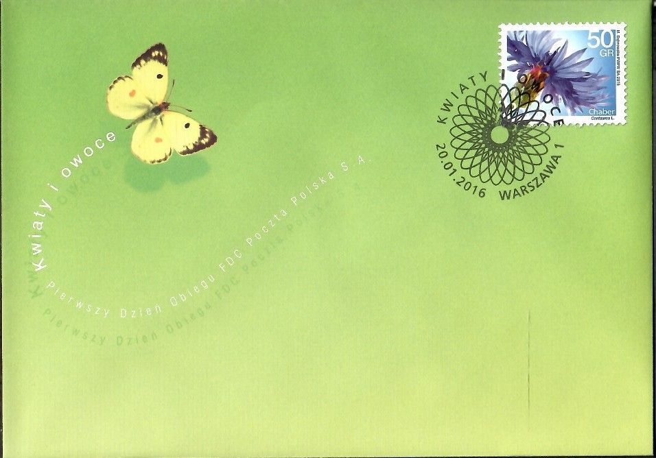 Znaczek Polska 2016 Mi 4816 Fi 4666 FDC