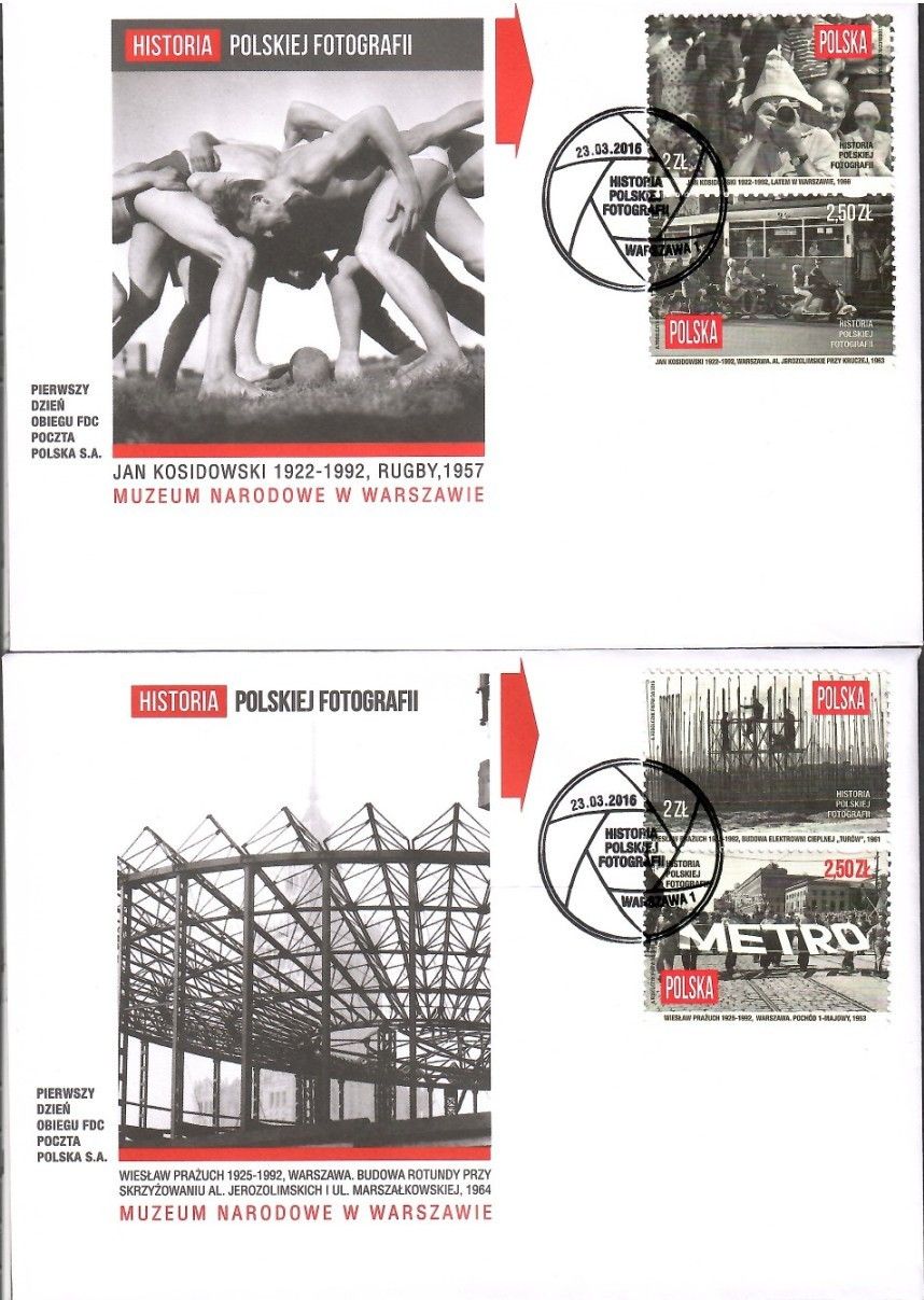 Znaczek Polska 2016 Mi 4823-4826 Fi 4673-4676 FDC