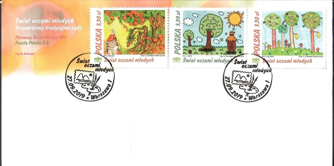 Znaczek Polska 2019 Mi 5158-5160 Fi 5008-5010 FDC