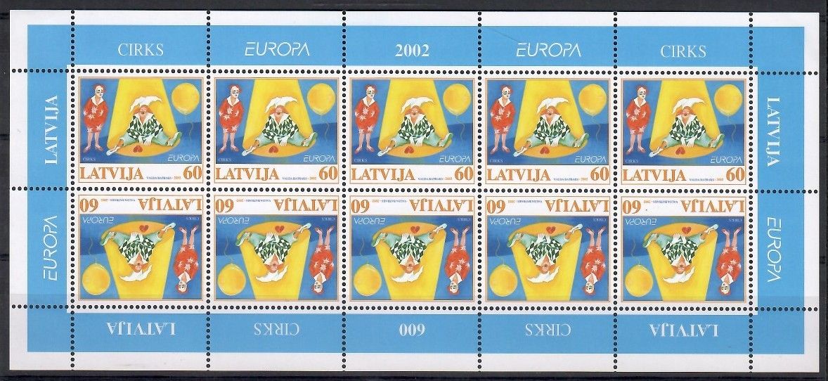 Znaczek Łotwa 2002 Mi ark 568 Czyste **