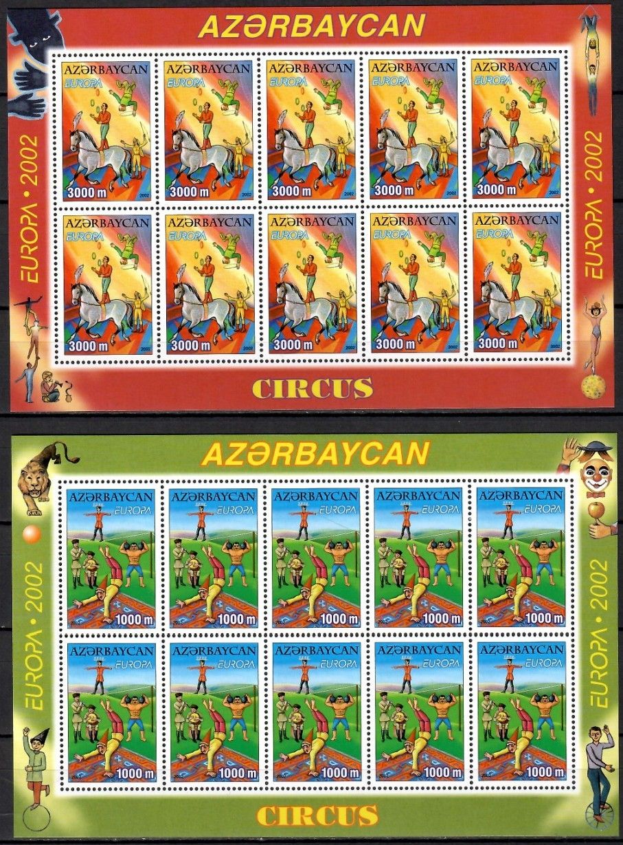Znaczek Azerbejdżan 2002 Mi ark 513-514 Czyste **