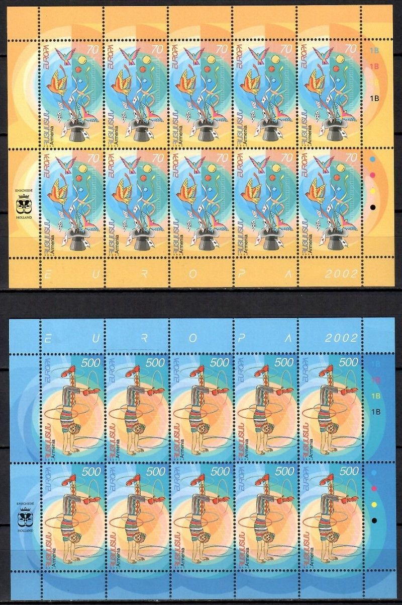 Znaczek Armenia 2002 Mi ark 464-465 Czyste **