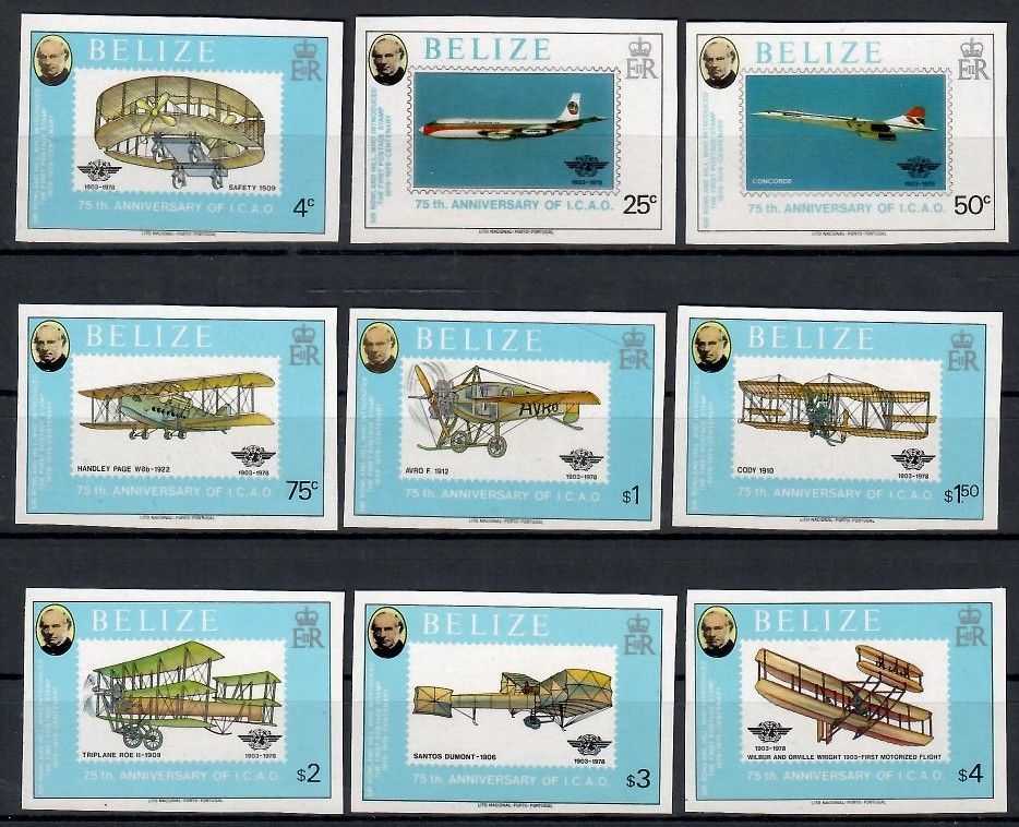 Znaczek Belize 1979 Mi 420-428B Czyste **