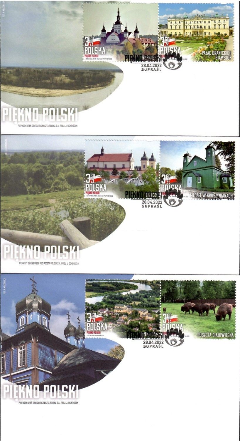 Znaczek Polska 2022 Mi 5368-5373 Fi 5218-5223 FDC