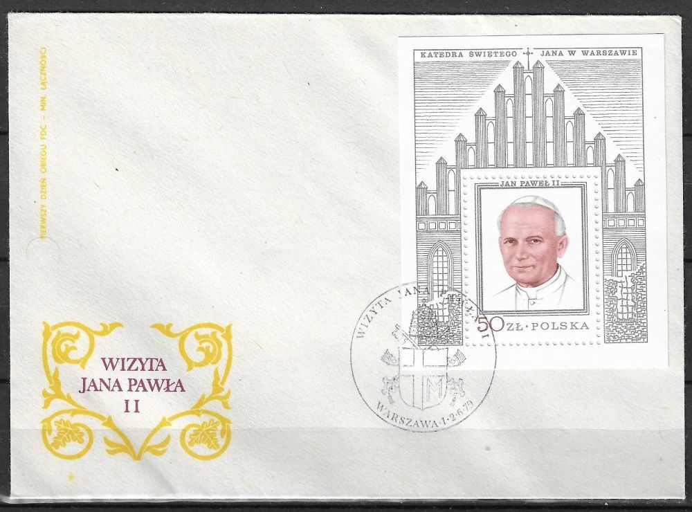Znaczek Polska 1979 Mi bl 76 Fi bl 106b FDC