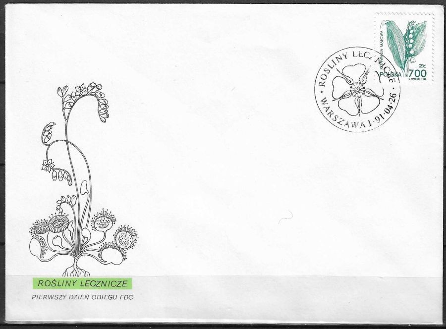 Znaczek Polska 1991 Mi 3325 Fi 3177 FDC