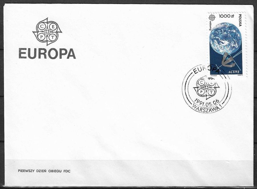 Znaczek Polska 1991 Mi 3331 Fi 3183 FDC