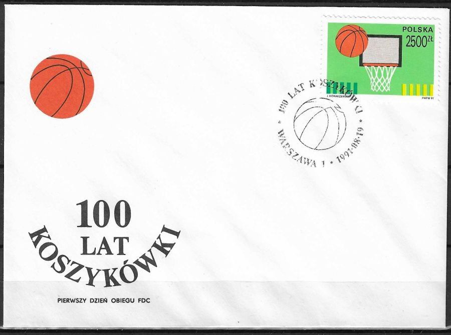 Znaczek Polska 1991 Mi 3340 Fi 3192 FDC