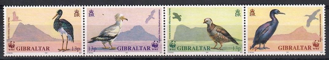 Znaczek Gibraltar 1991 Mi 619-622 Czyste **