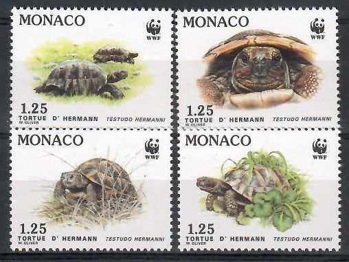 Znaczek Monako 1991 Mi 2046-2049 Czyste **