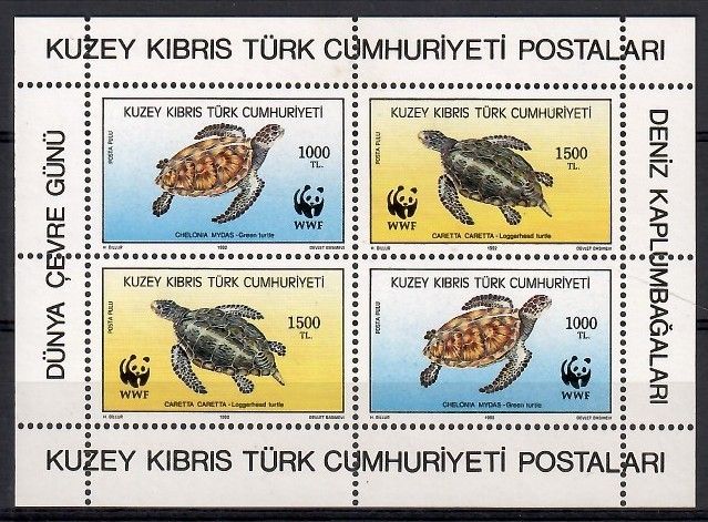 Znaczek Cypr Północny 1992 Mi bl 11 Czyste **