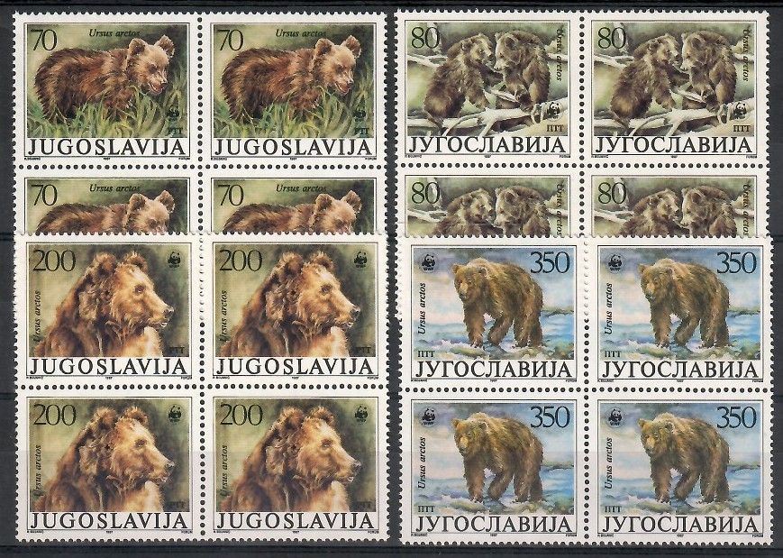 Znaczek Jugosławia 1988 Mi 2260-2263 Czyste **